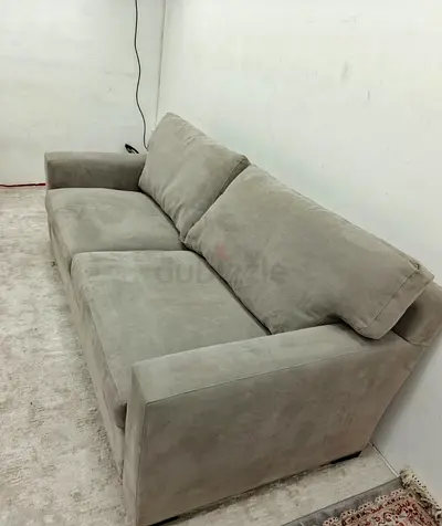 Expensive quality crate and barrel axis gray 3 seater sofa