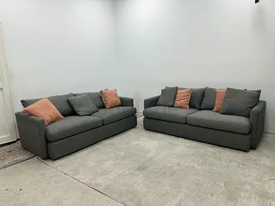 Still brand new cratebarrel 3+2 seater sofa