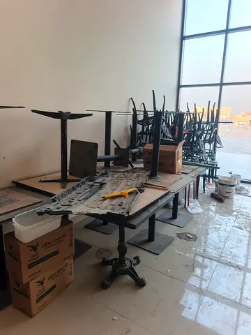 Chairs and tables for restaurant