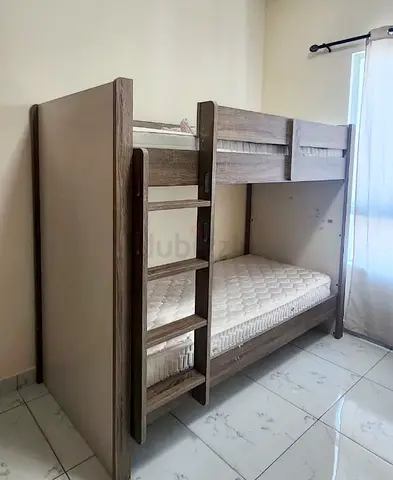 Solid Wooden Bunk Bed without Mattresses - Good Condition