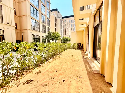 Lavish 2BHK apartment three washroom private garden with shampoo cover parking kids area Al Maha residential Sharjah Lavish 2BHK apartment three washroom private garden with shampoo cover parking kids