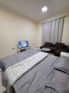 Furnished studio for monthly rent in Ajman 🔥 – Al Muwaihat 2 area. Close to Ajman Academy 🏫
