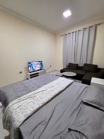 Furnished studio for monthly rent in Ajman 🔥 – Al Muwaihat 2 area. Close to Ajman Academy 🏫 and the Saudi German Hospital 🏥. Highly prime location.