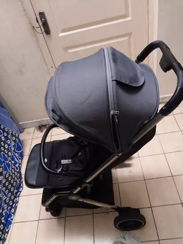 Lightweight foldable baby stroller - compact fold, good condition