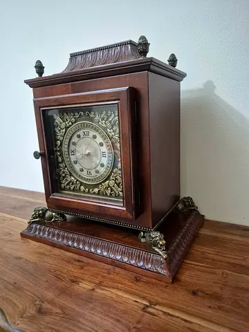Beautiful Victorian Table Clock With Storage