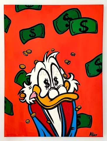 Pop Art Donald Duck Painting