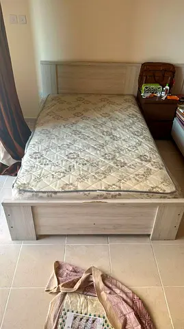 IKEA Light Wood Finish Bed Frame (2pairs of Single Cot) without Mattress