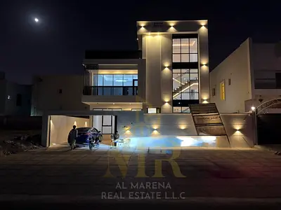 فيلا مميزة للبيع في الياسمين عجمان، 5 غرف نوم، طابقين ورووف، مطبخ أمريكي، على أرض 3,014 قدم²، تصميم عائلي راقٍ ومساحات واسعة، بسعر 2,100,000 درهم