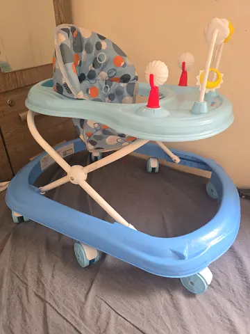 Blue Baby Walker with Activity Tray