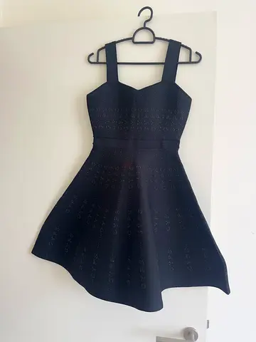 Black A-line Strappy Sleeveless Dress, Size 1 (S) - Maje