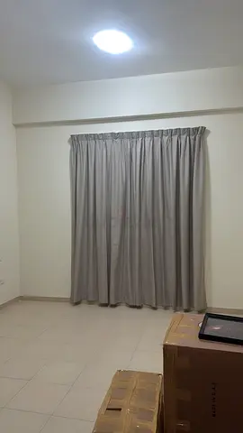 Light Grey Full-Length Curtains (3 curtains ) - Good Condition