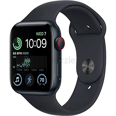 Apple Watch SE 2 GPS- Space Gray with Black Sport Band