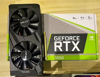PNY GeForce RTX 3050 8GB Dual-Fan Graphics Card - Used