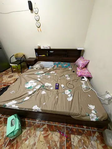 King Size Bed (Cot) with Mattress for Sale