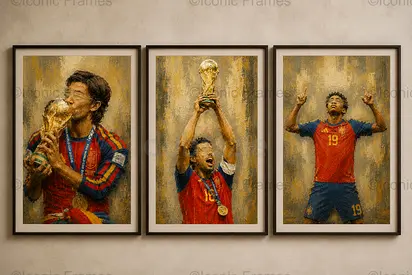 Set of 4 , A3 Framed Art Prints !