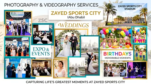 Zayed Sports City Photographer  Videographer | Sports, Events  Commercial Media Production