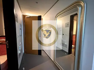Spacious furnished apartment for annual rent in Al Majaz 3. 2 bedrooms, living room, free air conditioning, free parking, free gym and swimming pool,