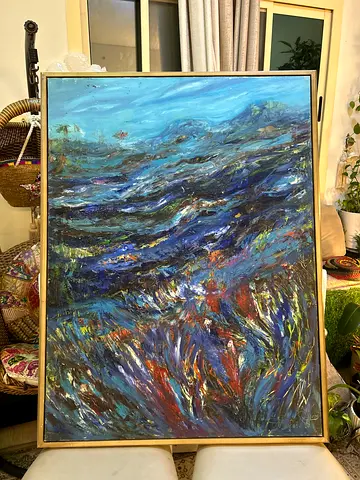 “Dance of nature” 2016 original - oil on canvas - wooden frame - 120 x 90 cm
