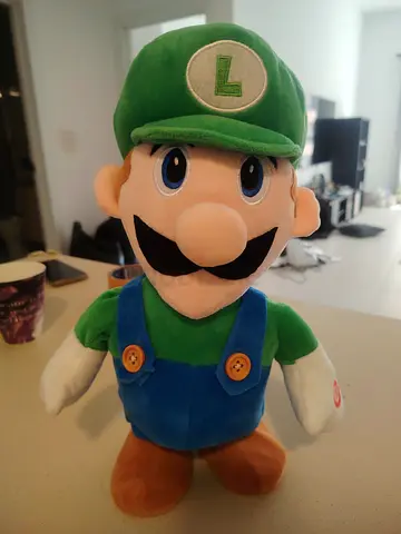 Luigi plush toy - medium size, good condition 1 foot
