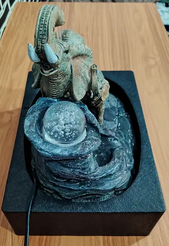 MOVING OUT SALE: Water Fountain with Elephant Figurine Tabletop