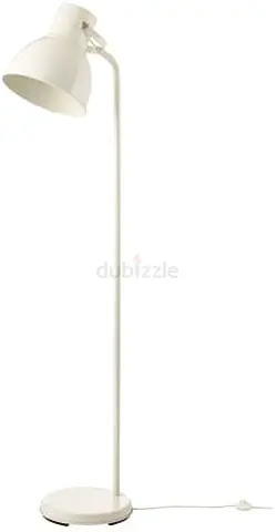 Simple Black Floor Lamp with Adjustable Head and one white