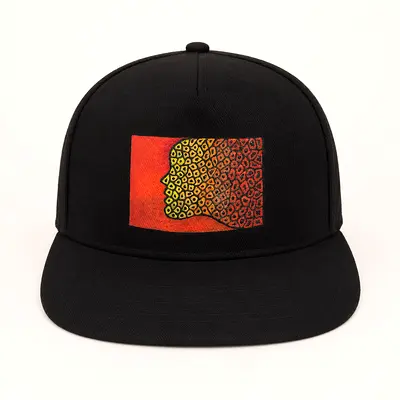One-of-One Hand-Painted Black Cap – Original Wearable Art