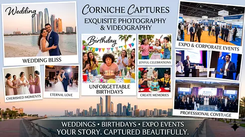 Corniche Area Photographer  Videographer | Professional Visual Production for Brands, Events.