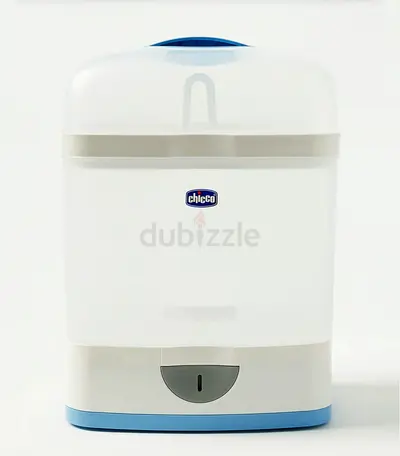 Chicco Electric Steam Baby Bottle Sterilizer - White/Blue