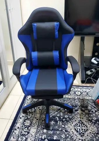 Blue and Black Ergonomic Gaming/Office Chair with Lumbar Support