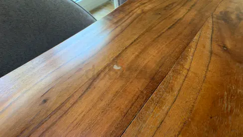 Solid Wood Dining Table - Natural Finish (Used)