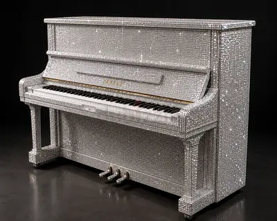 Luxury Crystal Yamaha Piano | Exclusive Custom Upright | Limited Edition