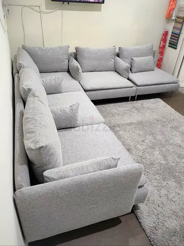Ikea Sodhremn Corner Sofa light gray