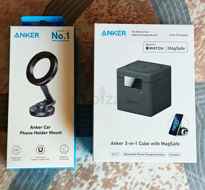 3-in-1 Cube Magsafe Charger + Car Phone Holder