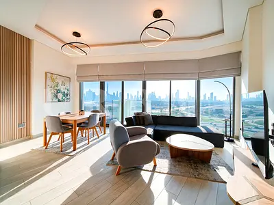 Fully Furnished | Dubai Skyline View | Includes Oven