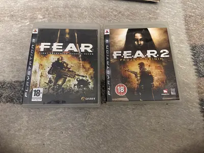 F.E.A.R.  First Encounter Assault Recon and F.E.A.R. 2 PS3 games - used copies
