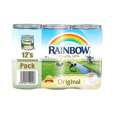 Rainbow Evaporated Milk - Original 12 Pack (Sealed)