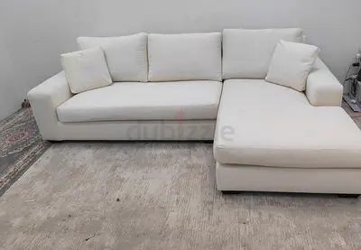 Pottery barn off white color lshape sofa for sale