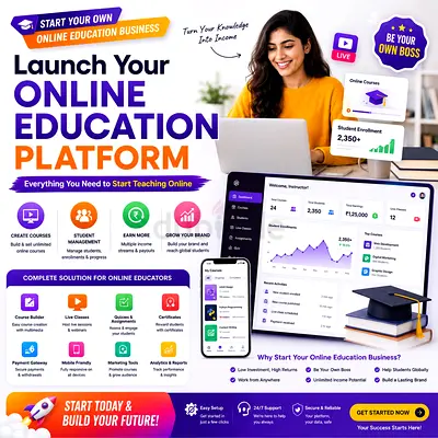 Launch Your Own Online Education Platform | LMS Website Development 🚀
