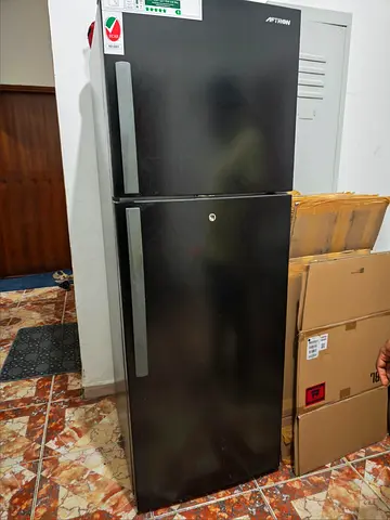 Black Top-Freezer Refrigerator - Good Condition