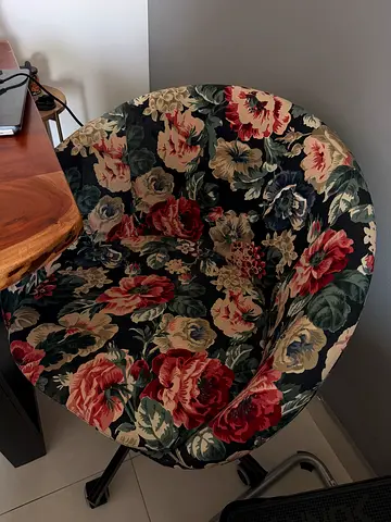 Floral Upholstered Accent Chair IKEA – Good Condition