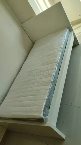 IKEA Malam single bed frame with IKEA mattress 90×200cm