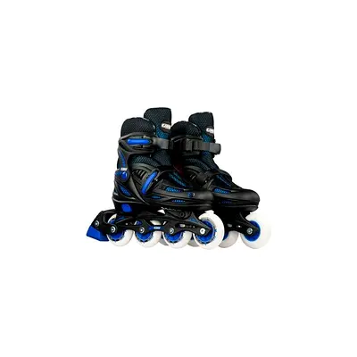 Mesuca MCB21064 Adjustable Inline Roller Skates Blue | Aluminium Frame for Kids