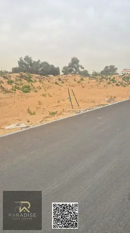 Land for sale in Ajman, Al ZahYa G area, suitable for residential or investment villas (G+2),301.64 square meters (3246 square feet),Transfer is free,