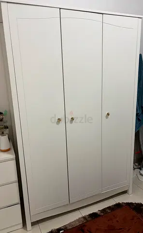 White 3-Door Wardrobe