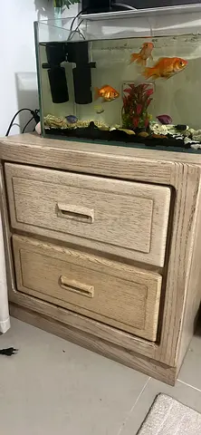 Wooden 2-Drawer Bedside Cabinet in Light Oak Finish