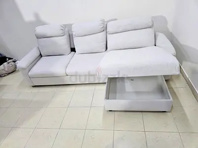 Ikea L Shape sofa bed with mattress