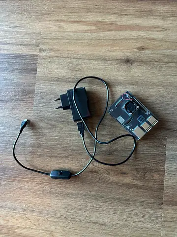 Raspberry Pi 3 Model B with Cooling Fan and Power Adapter