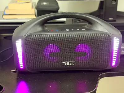 Tribit StormBox Blast Portable Bluetooth Speaker - 90W, IPX7, LED Light Show