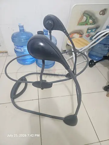 Baby bouncer / rocker frame (used) - sturdy grey metal frame
