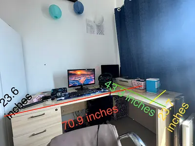L Shape Desk Table For Sale
